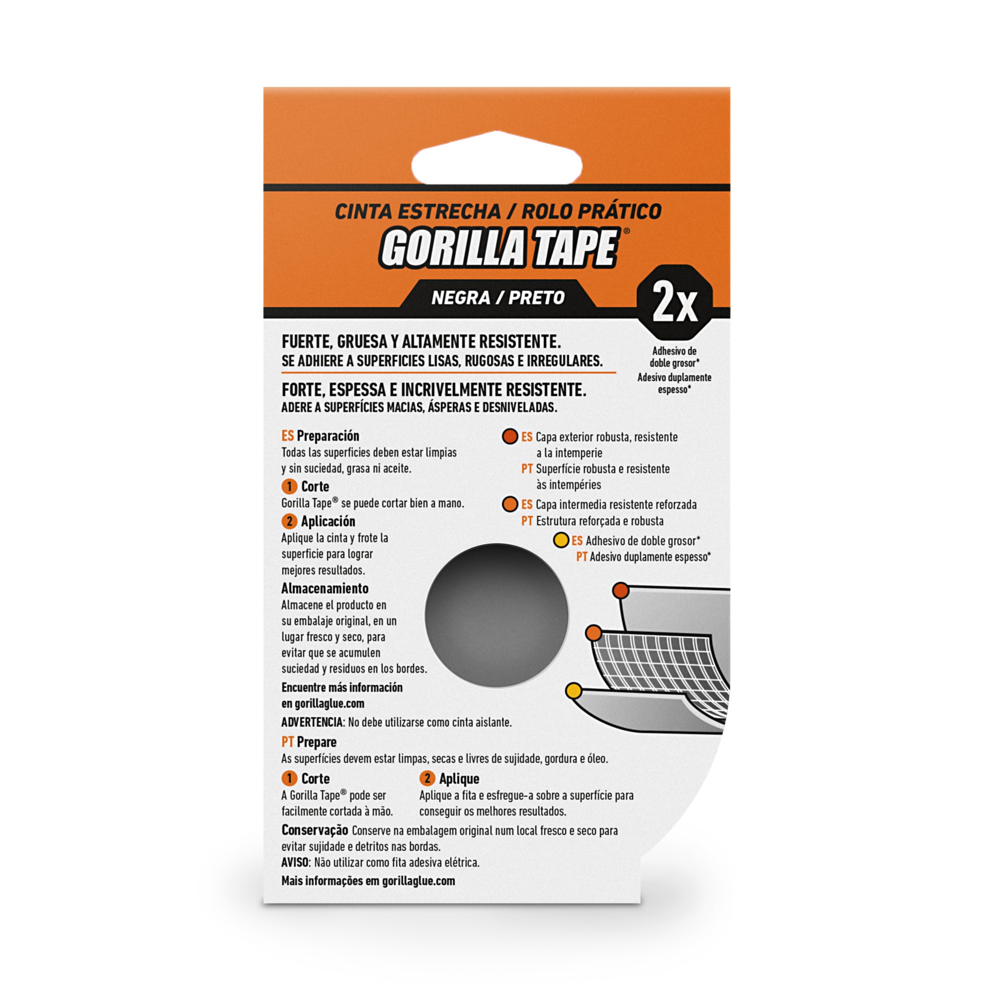 CINTA AMERICANA REFORZADA GORILLA TAPE 9 M X 25,4 mm